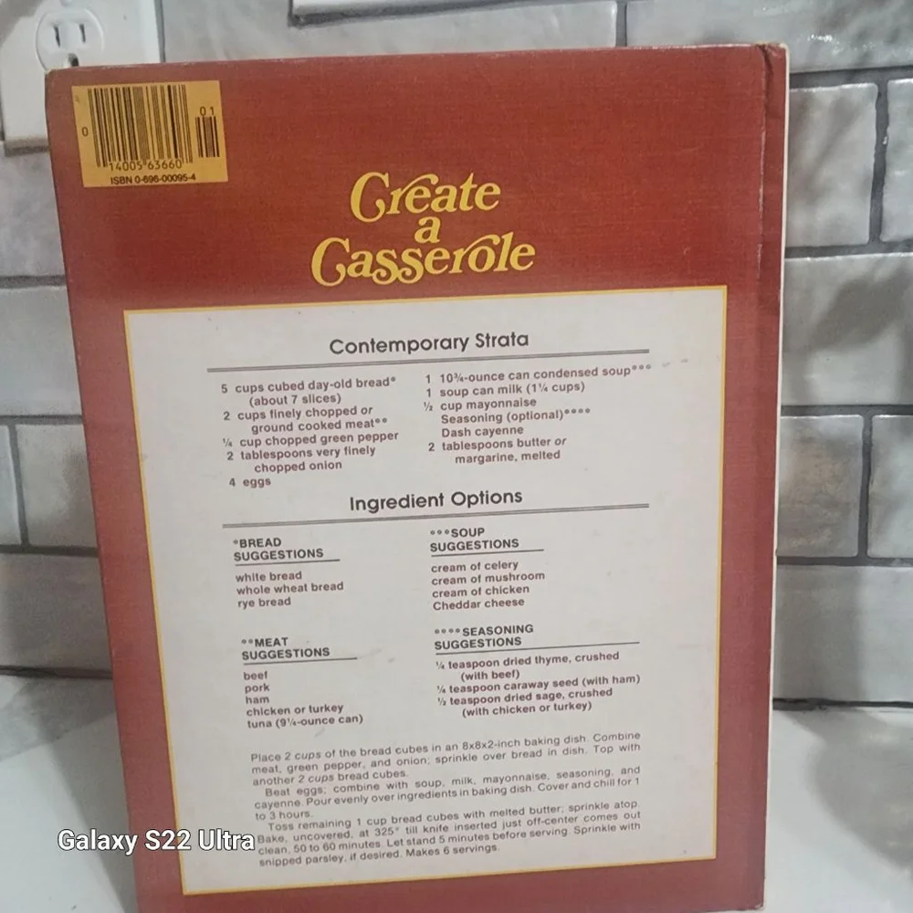 Better Homes and Gardens All-Time Favorite Casserole Recipes Cookbook, 1980